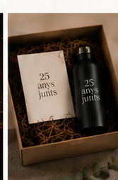 Detall personalitzat d’un aniversari d’empresa.