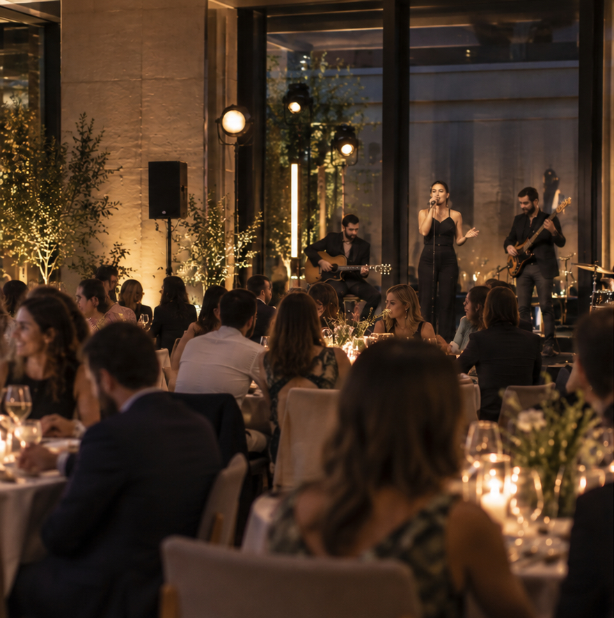 Gala dinner with live music